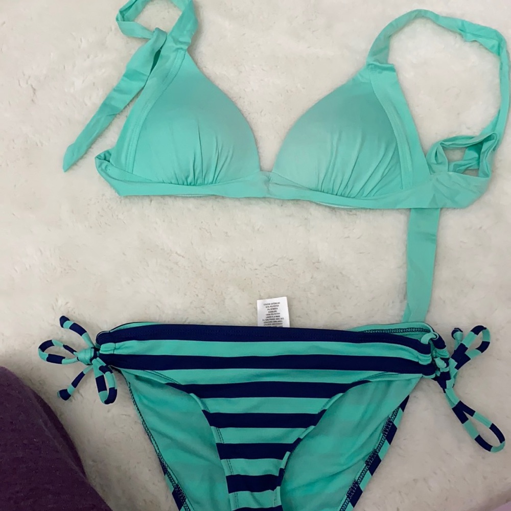 green bikini set